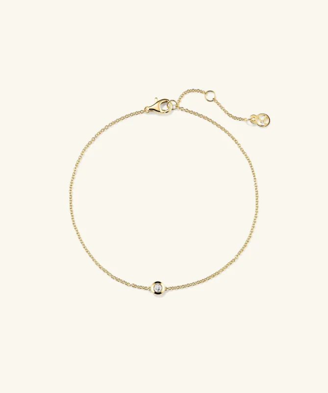 14k Gold Solo Diamond Bracelet - Jewelry | Mejuri sold by Mejuri