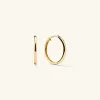 14k Gold Easy Medium Hoop Earrings - Jewelry | Mejuri sold by Mejuri