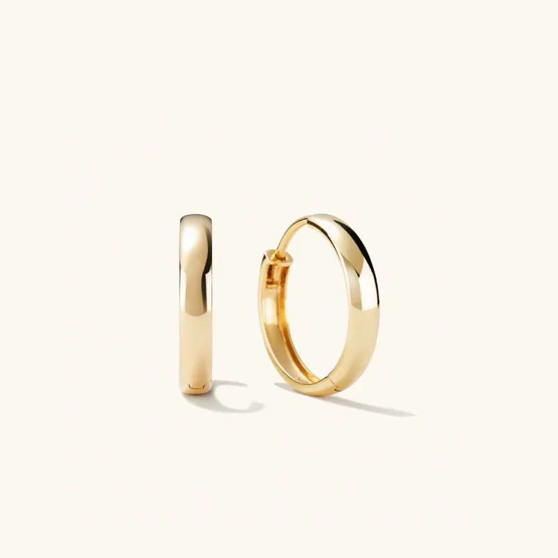 Bold Medium Hoops in 14k Gold - Handcrafted Recycled Jewelry | Mejuri sold by Mejuri