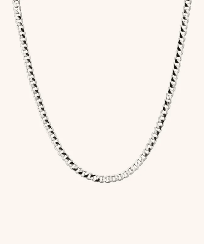 Flat Curb Chain Necklace sold by Mejuri