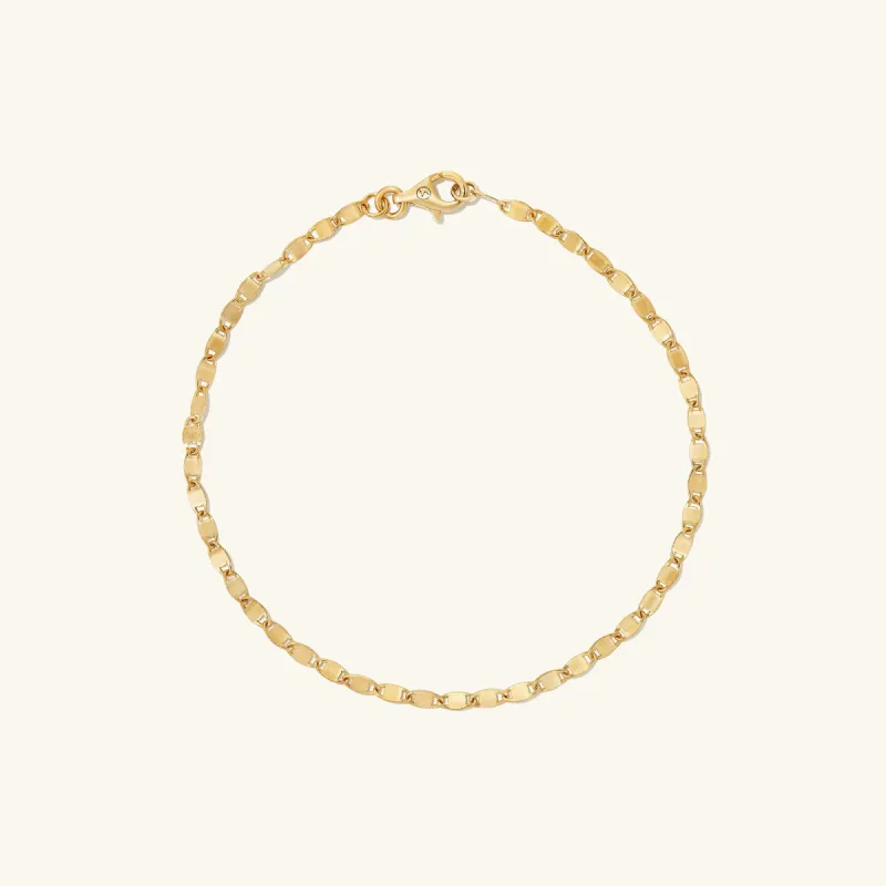 14k Solid Gold Anchor Chain Anklet - Jewelry | Mejuri sold by Mejuri
