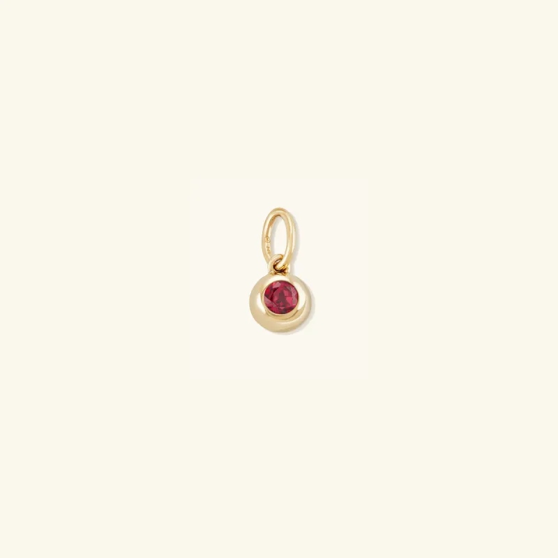 14k Gold Birthstone Sphere Charm - Jewelry | Mejuri sold by Mejuri