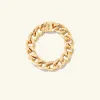 14k Gold Bold Chain Ring - Jewelry | Mejuri sold by Mejuri