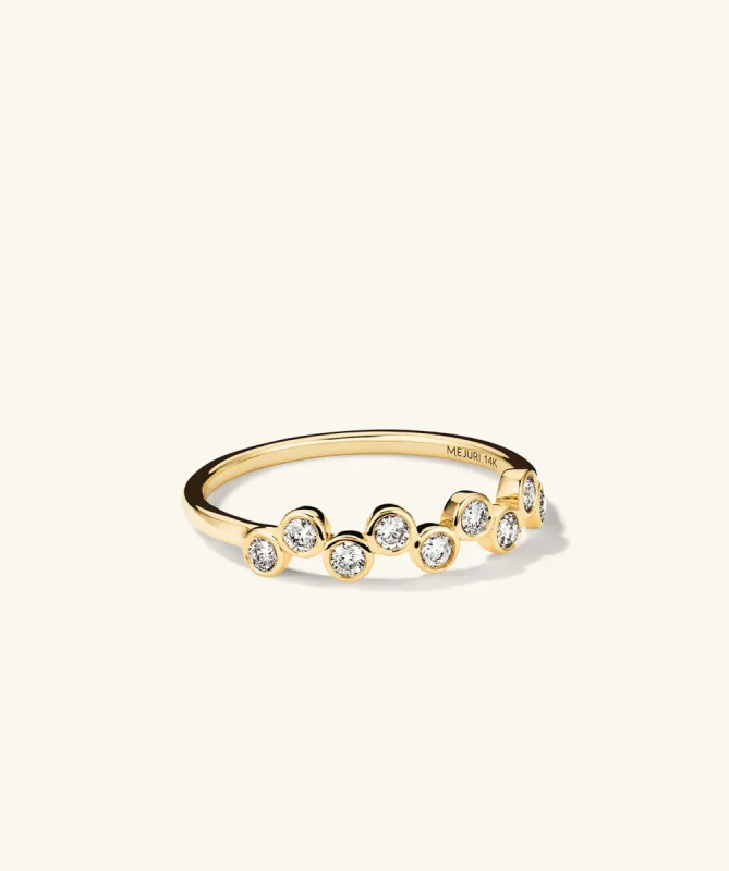 14k Gold Bezel Lab Grown Diamond Zig-Zag Ring - Jewelry | Mejuri sold by Mejuri