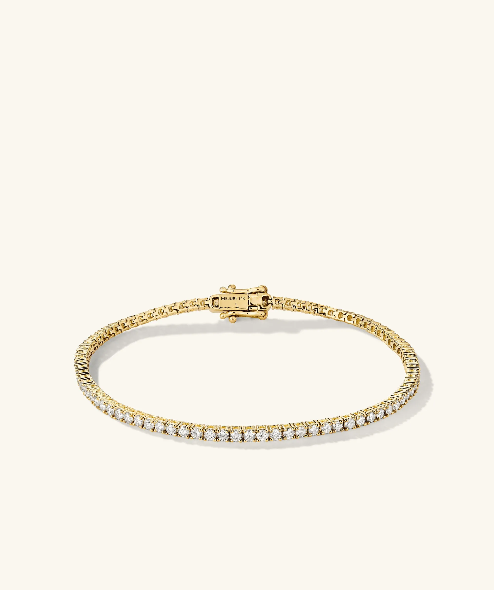 14k Gold 2ct Diamond Tennis Bracelet - Jewelry | Mejuri sold by Mejuri