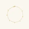14k Gold Dot Chain Anklet - Jewelry | Mejuri sold by Mejuri