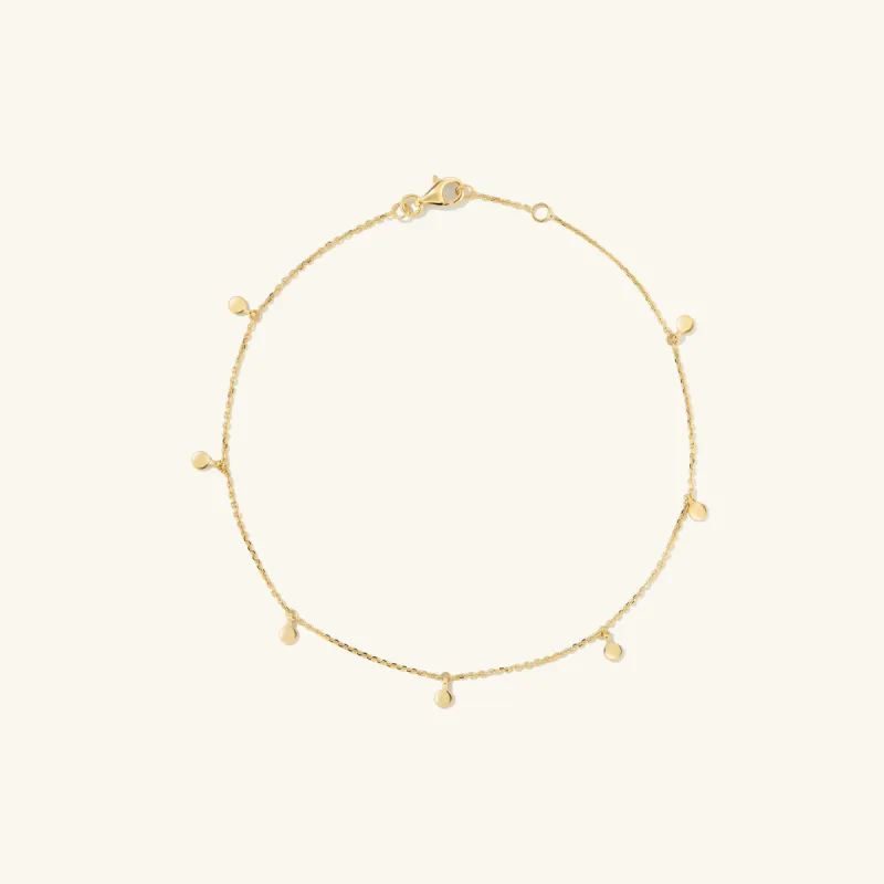 14k Gold Dot Chain Anklet - Jewelry | Mejuri sold by Mejuri