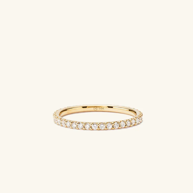 14k Gold Handcrafted Patra Pavé Diamond Ring - Jewelry