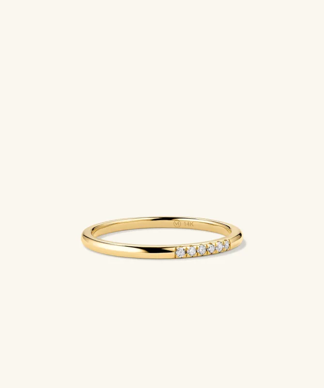 14k Gold Diamonds Line Ring - Jewelry | Mejuri sold by Mejuri