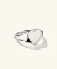 Sterling Silver Handcrafted Large Heart Signet Ring - Jewelry | Mejuri sold by Mejuri