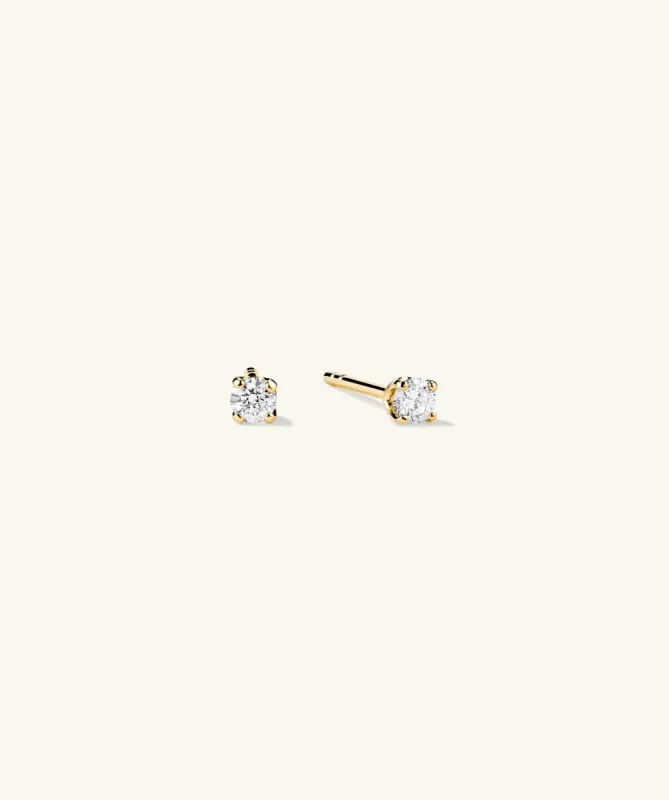 14k Gold 0.06 Carat Diamond Mini Stud Earrings - Jewelry | Mejuri sold by Mejuri