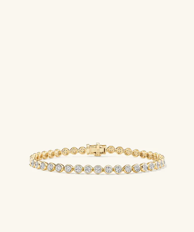 14k Gold Handcrafted Micro-Pavé Diamond Rivière Bracelet - Jewelry | Mejuri sold by Mejuri