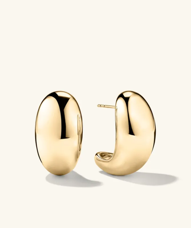 18k Gold Vermeil Handcrafted Mega Dôme Earrings - Jewelry | Mejuri made by Mejuri