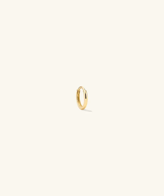 14k Gold Handcrafted Single Mini Hoop Earring - Jewelry | Mejuri sold by Mejuri
