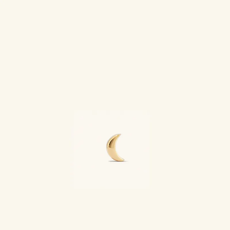 Piercing Studio - Moon Flat Back Stud sold by Mejuri