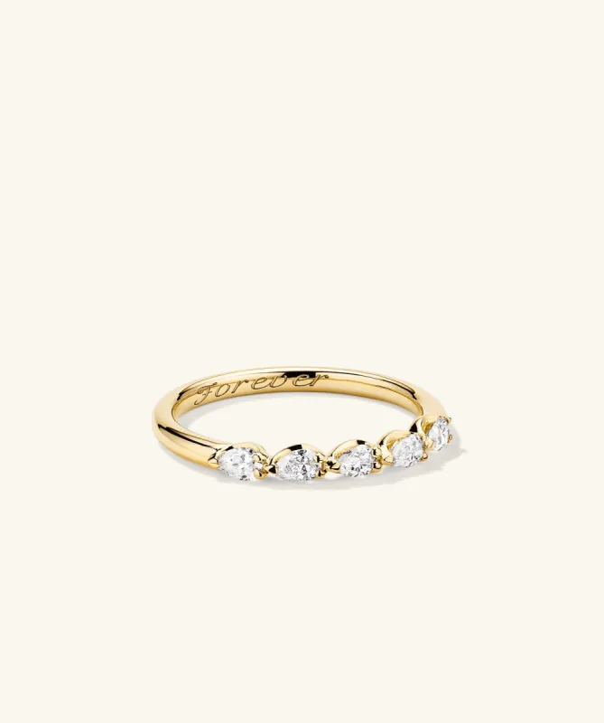 14k Gold Pear Multi Diamond Ring - Jewelry | Mejuri sold by Mejuri