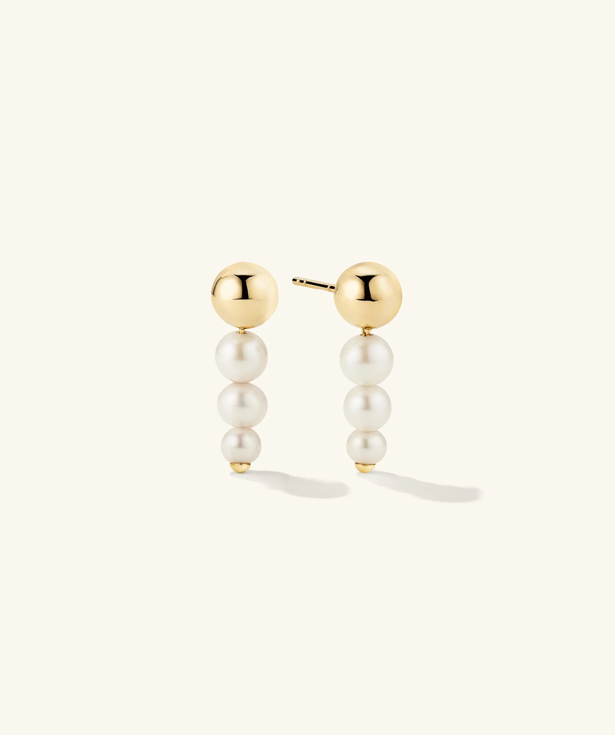 14k Gold Pearl Drop Earrings - Jewelry | Mejuri sold by Mejuri