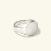 Sterling Silver Bold Round Signet Ring - Jewelry | Mejuri sold by Mejuri