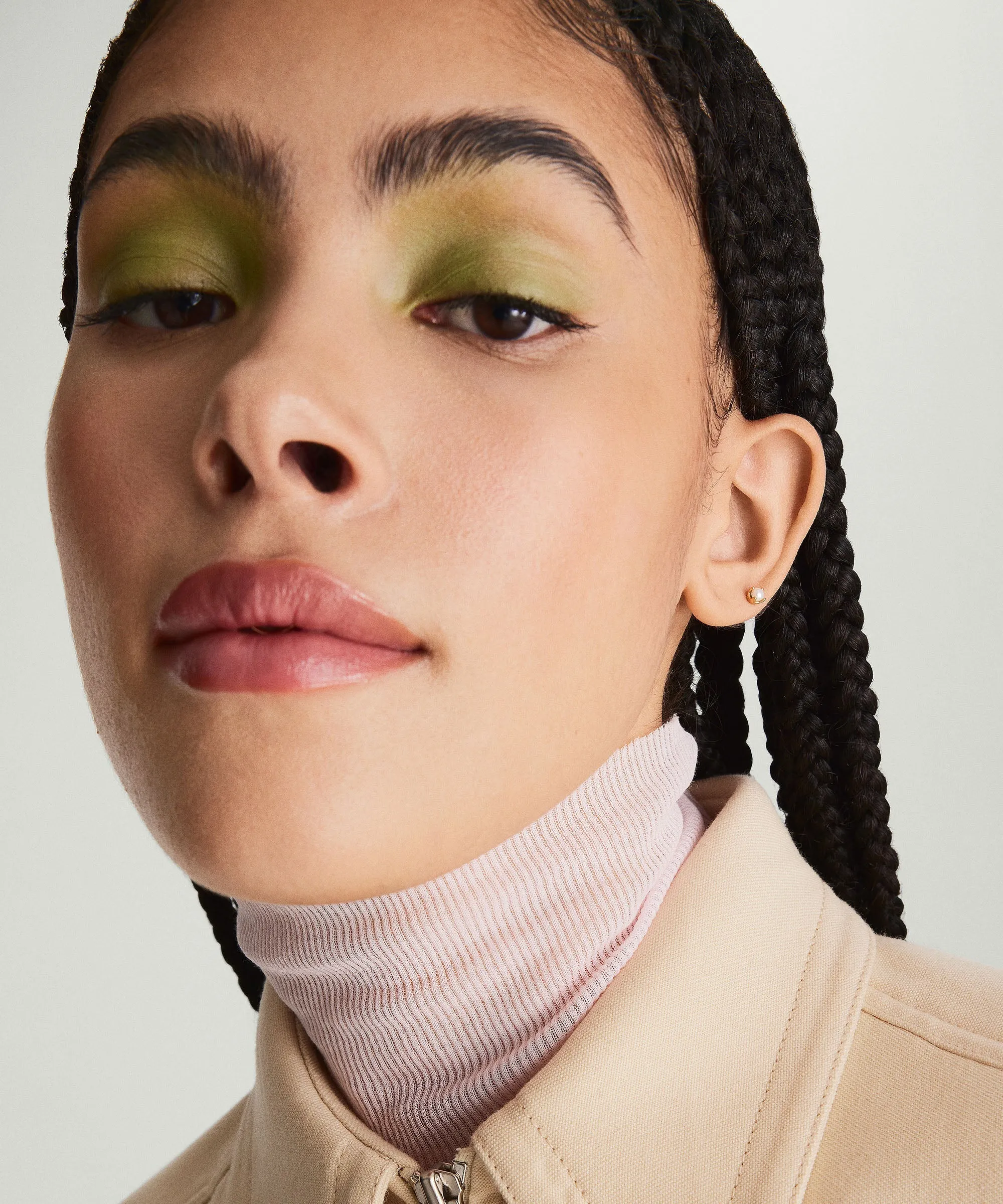 Piercing Studio Mini Round Gemstone Flat Back Stud sold by Mejuri