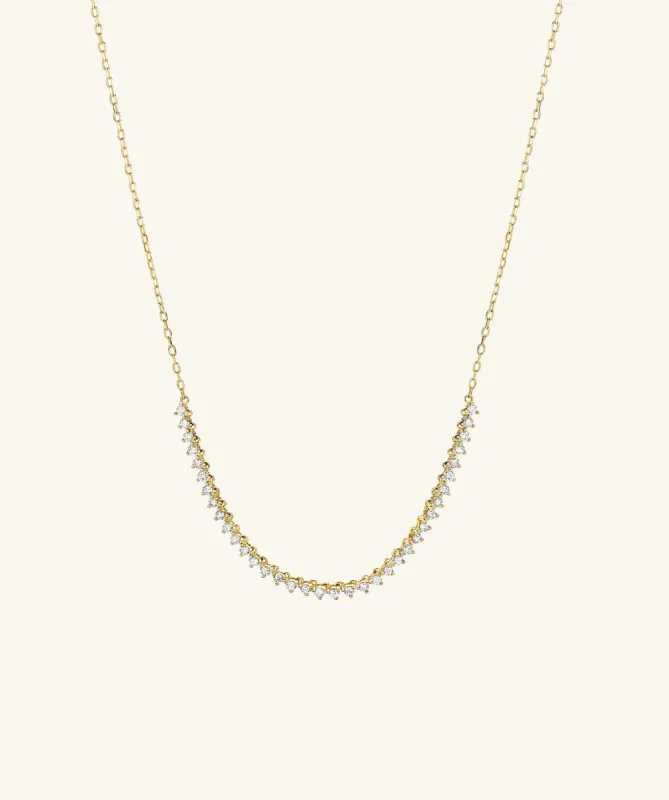 14k Yellow Gold / Natural Diamond / 15-17 inches sold by Mejuri