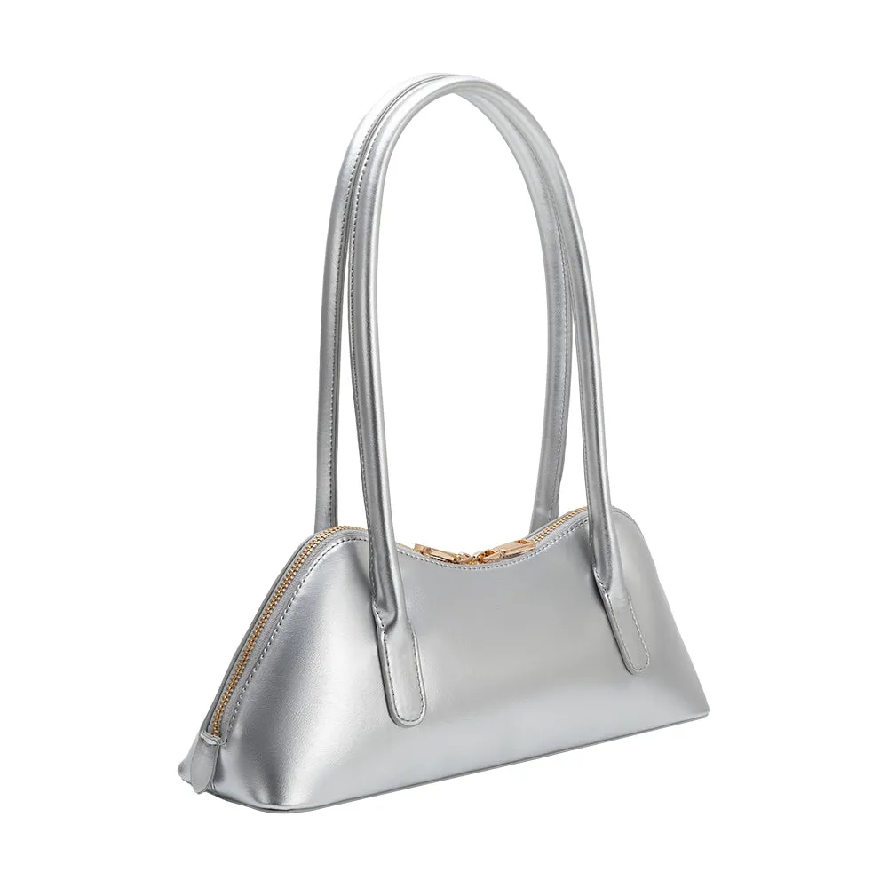 Dakota Silver Recycled Vegan Shoulder Bag sold by Melie Bianco product image thumbnail 2