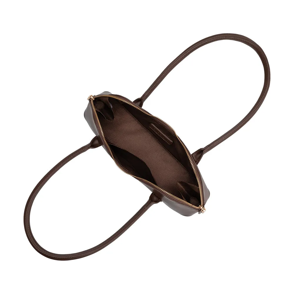 Dakota Chocolate Recycled Vegan Shoulder Bag sold by Melie Bianco product image thumbnail 4