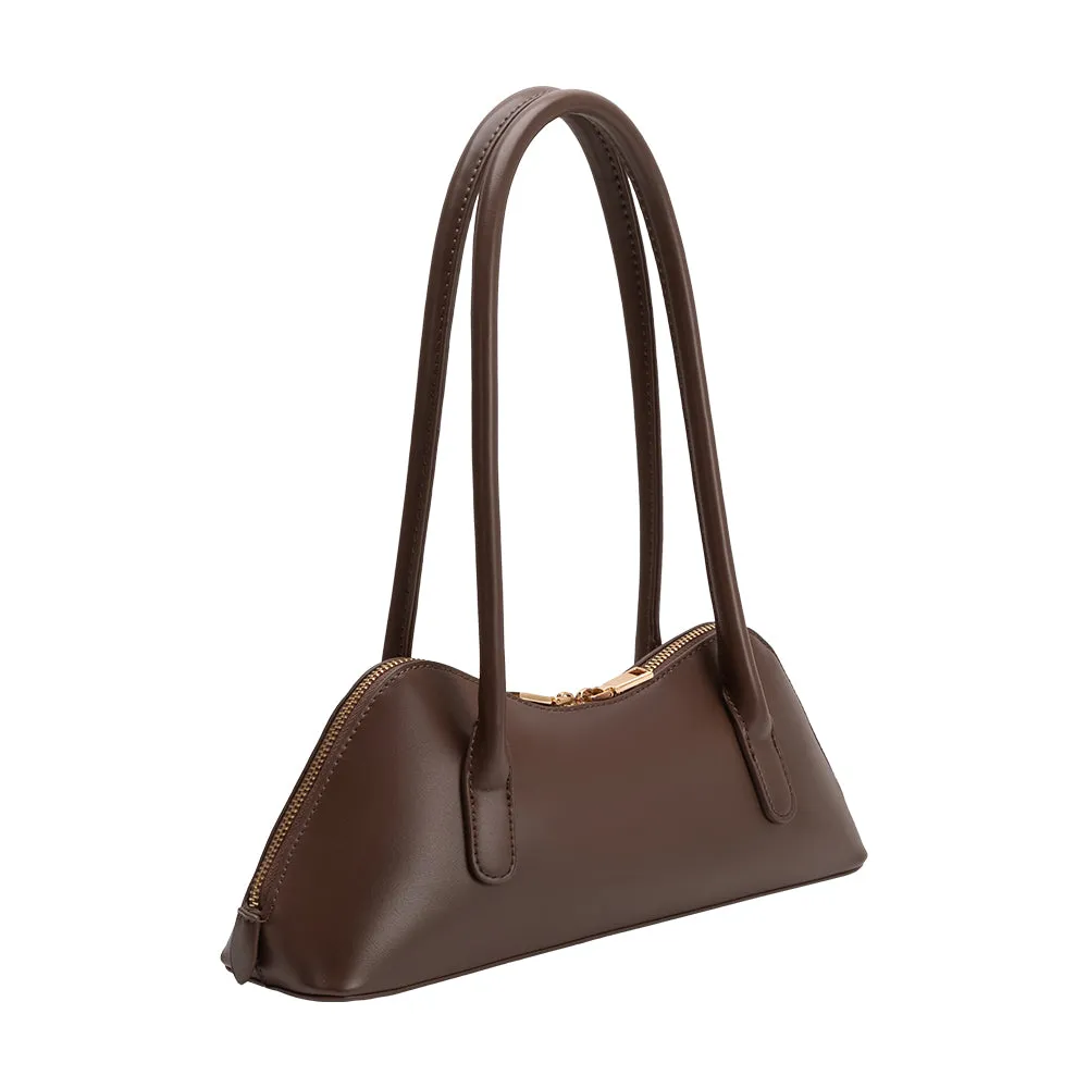 Dakota Chocolate Recycled Vegan Shoulder Bag sold by Melie Bianco product image thumbnail 2