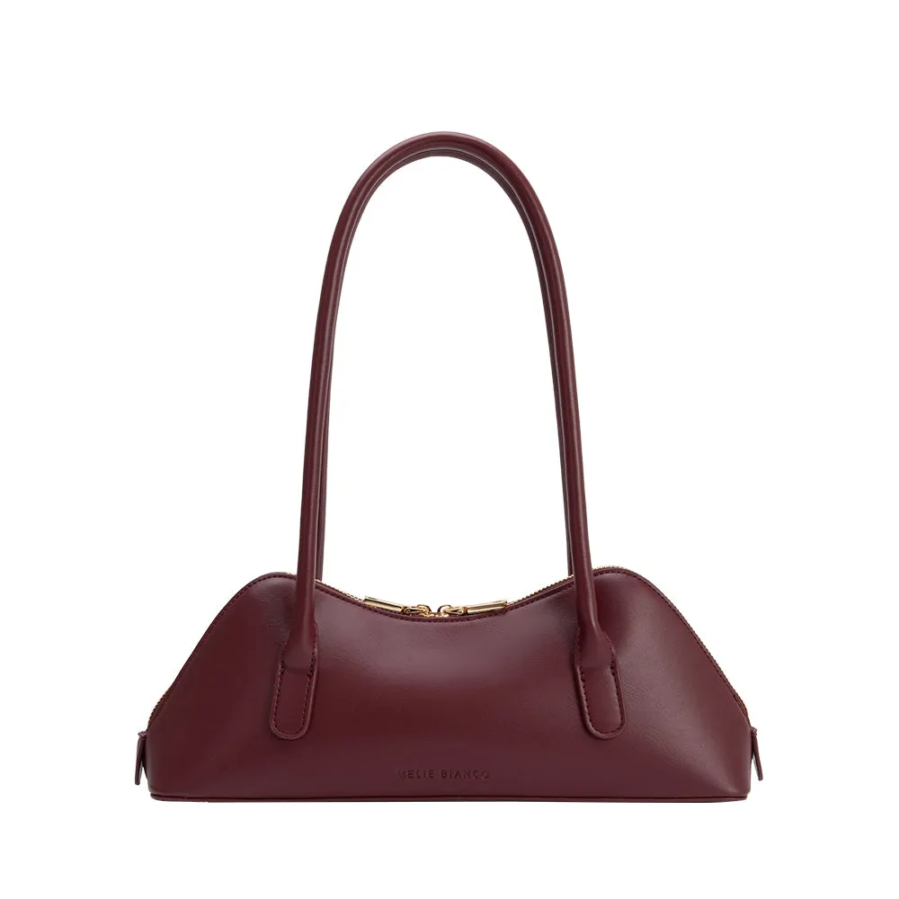 Dakota Burgundy Red Recycled Vegan Shoulder Bag sold by Melie Bianco product image thumbnail 3