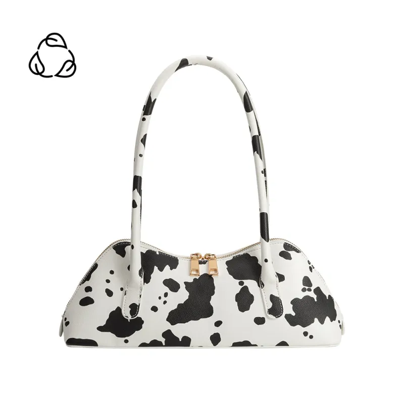 Dakota Cow Recycled Vegan Shoulder Bag sold by Melie Bianco