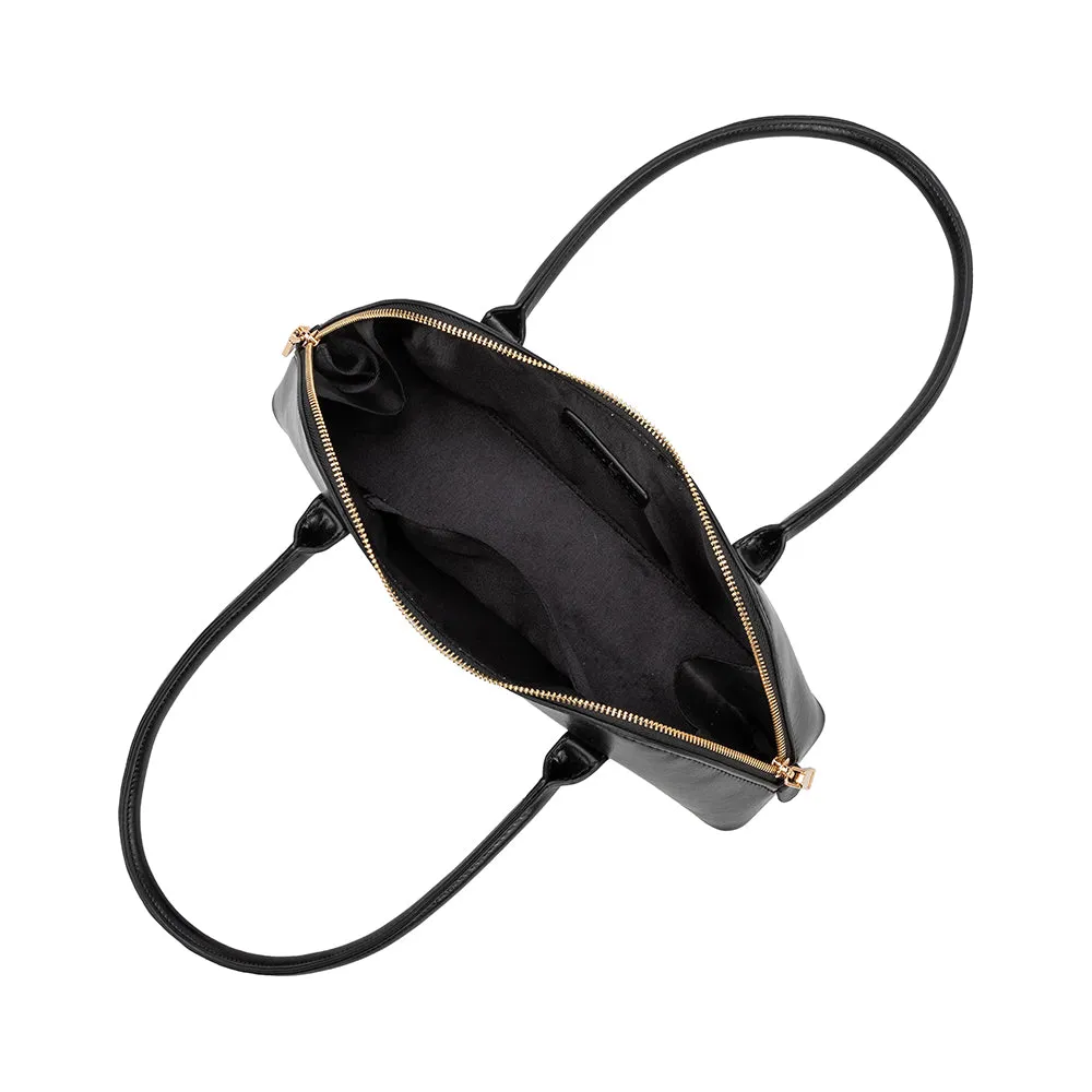 Dakota Black Recycled Vegan Shoulder Bag sold by Melie Bianco product image thumbnail 4