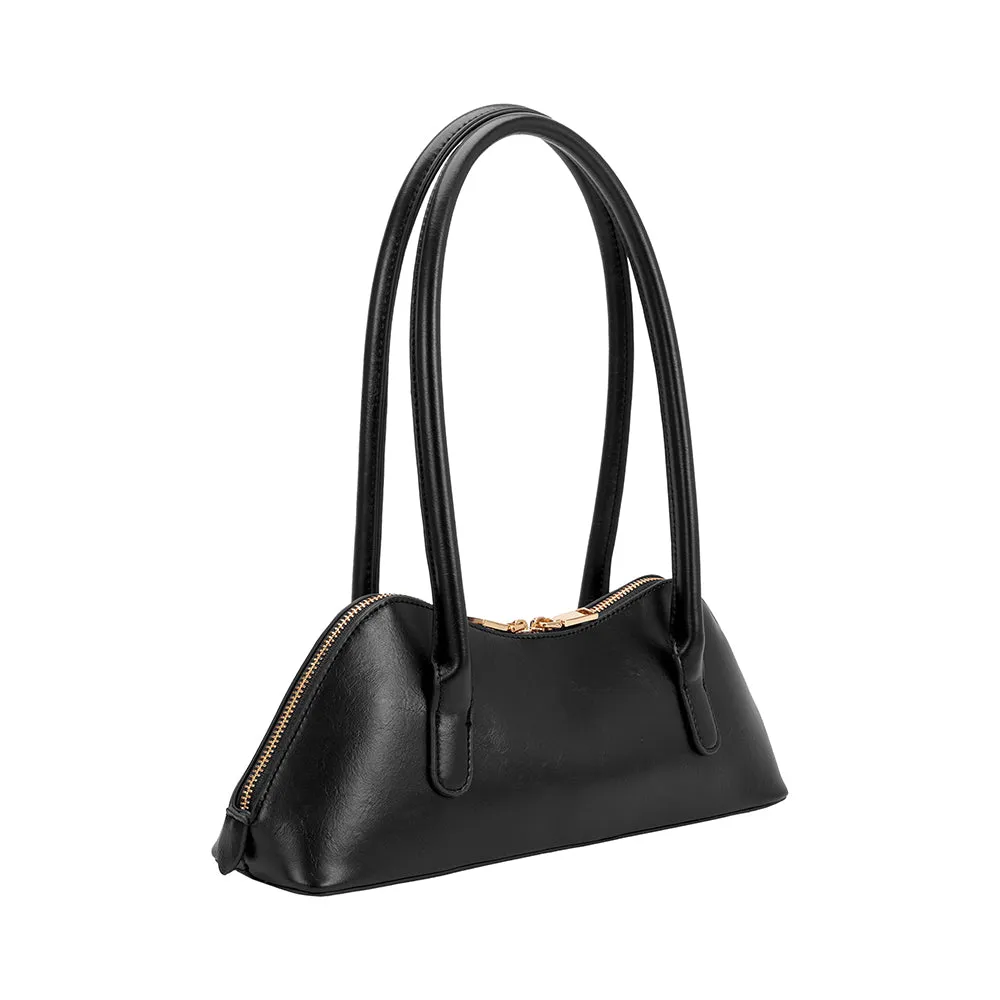 Dakota Black Recycled Vegan Shoulder Bag sold by Melie Bianco product image thumbnail 2