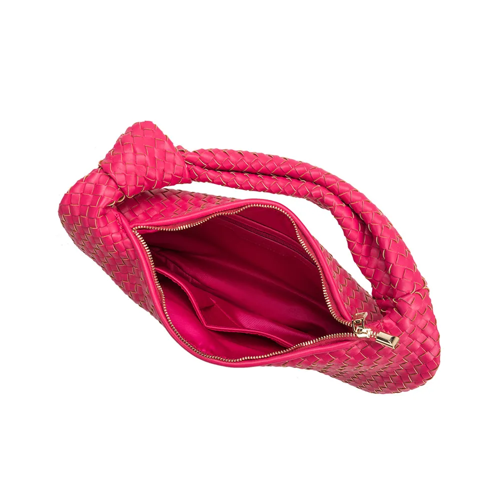 Brigitte Fuchsia Large Recycled Vegan Shoulder Bag sold by Melie Bianco product image thumbnail 3