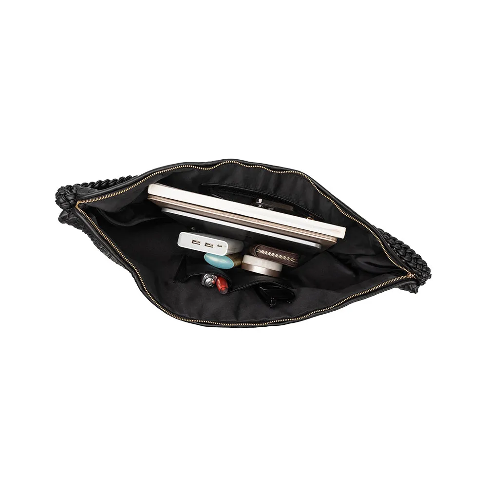 Raquel Cranberry XL Recycled Vegan Shoulder Bag sold by Melie Bianco product image thumbnail 5