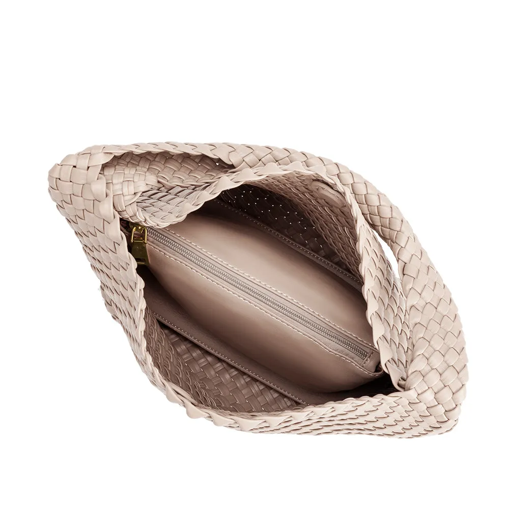 Johanna Ivory Large Recycled Vegan Shoulder Bag sold by Melie Bianco product image thumbnail 5