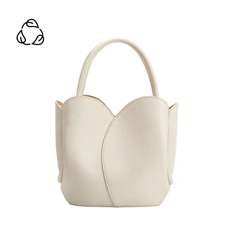 Tulip Bone Recycled Vegan Top Handle Bag sold by Melie Bianco