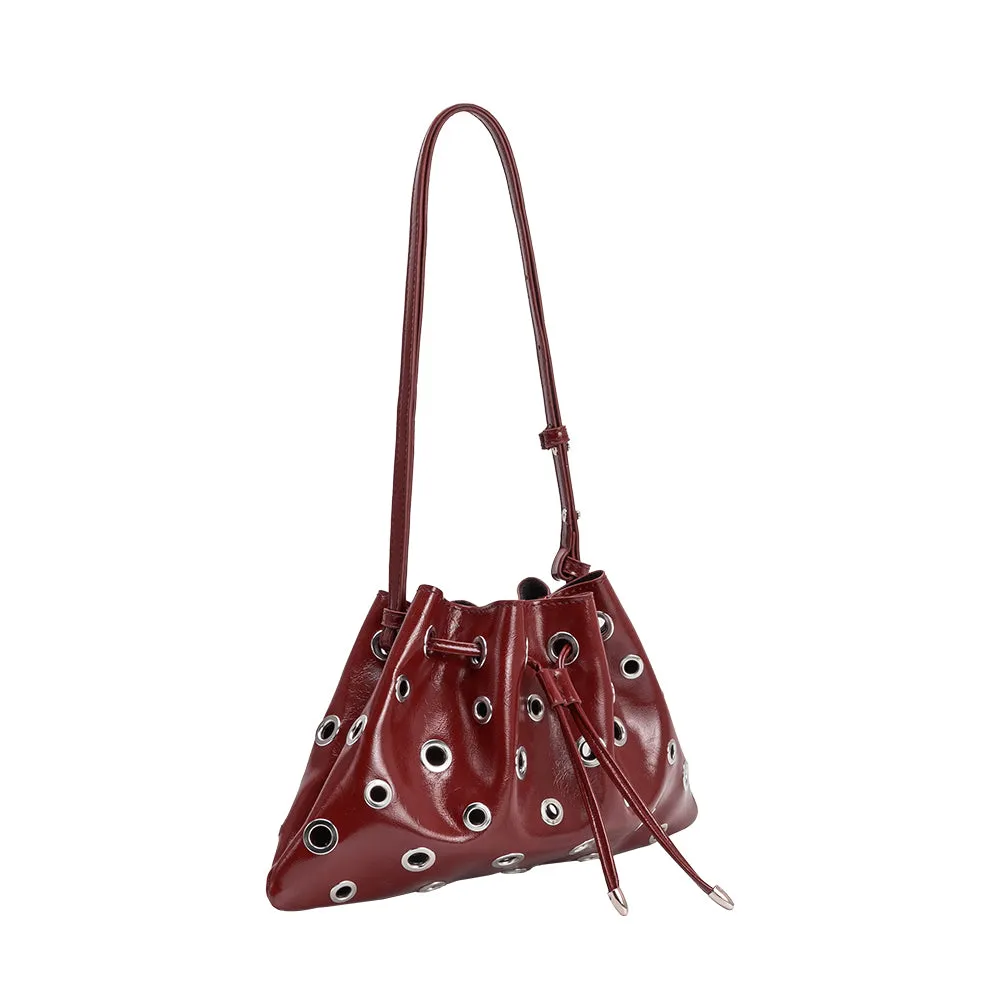 Paloma Burgundy Recycled Vegan Shoulder Bag sold by Melie Bianco product image thumbnail 2