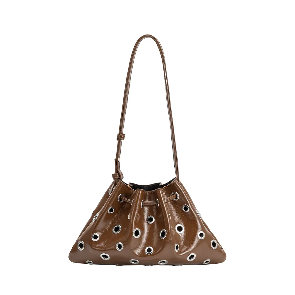 Paloma Chocolate Recycled Vegan Shoulder Bag sold by Melie Bianco product image thumbnail 5