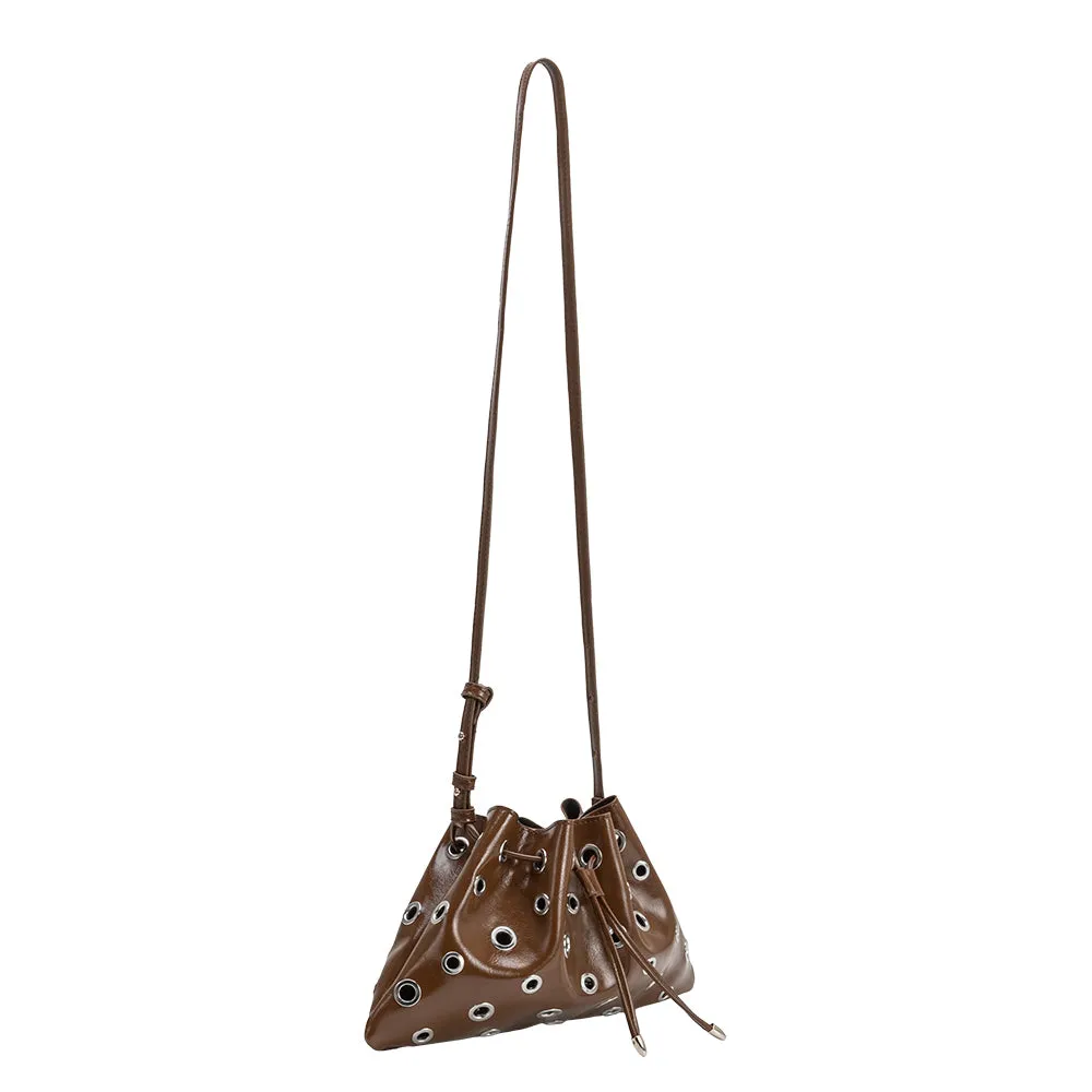 Paloma Chocolate Recycled Vegan Shoulder Bag sold by Melie Bianco product image thumbnail 4