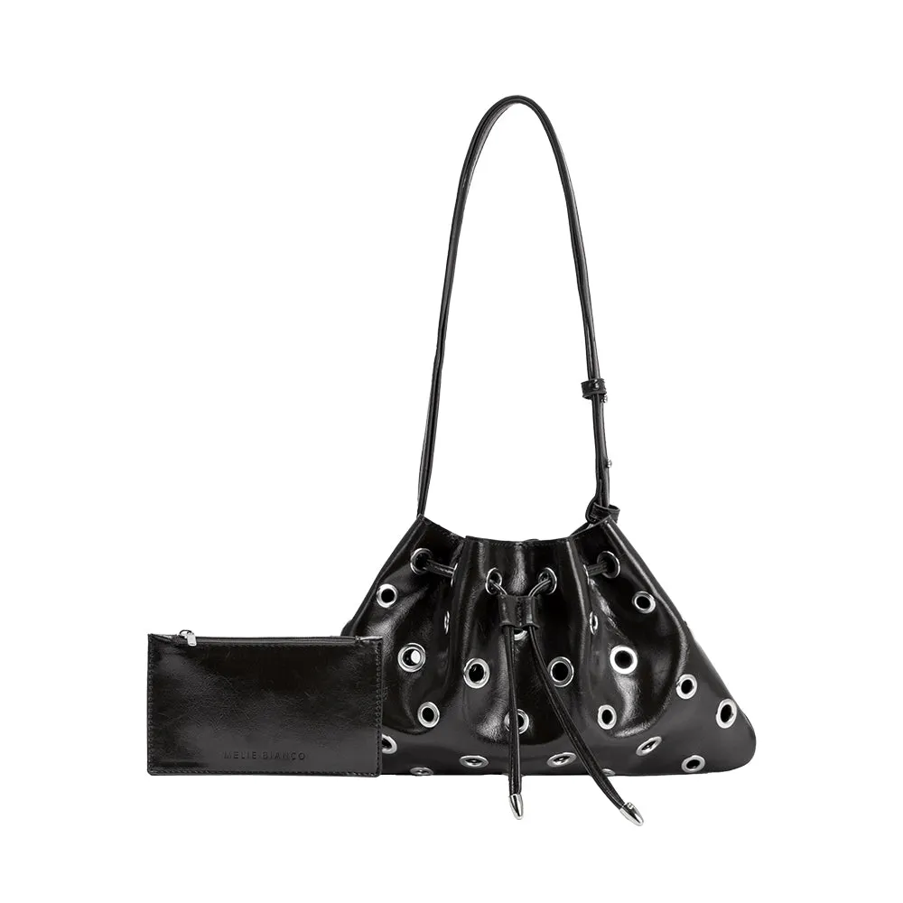 Paloma Black Recycled Vegan Shoulder Bag sold by Melie Bianco product image thumbnail 3