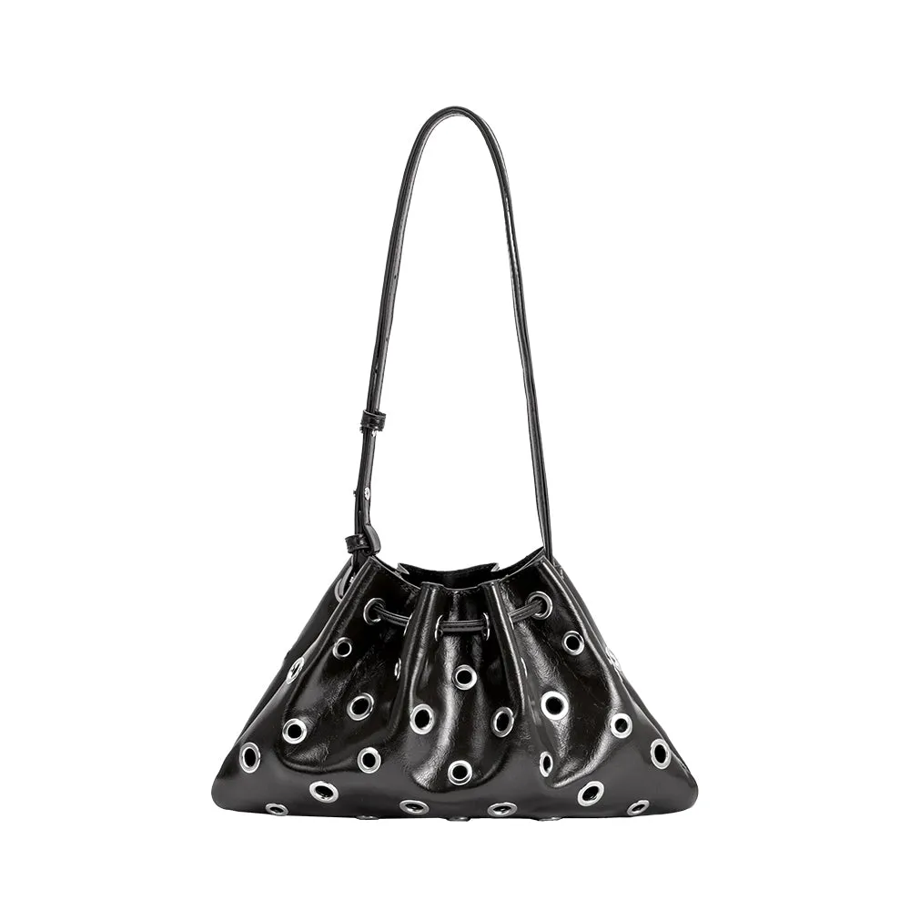 Paloma Black Recycled Vegan Shoulder Bag sold by Melie Bianco product image thumbnail 5
