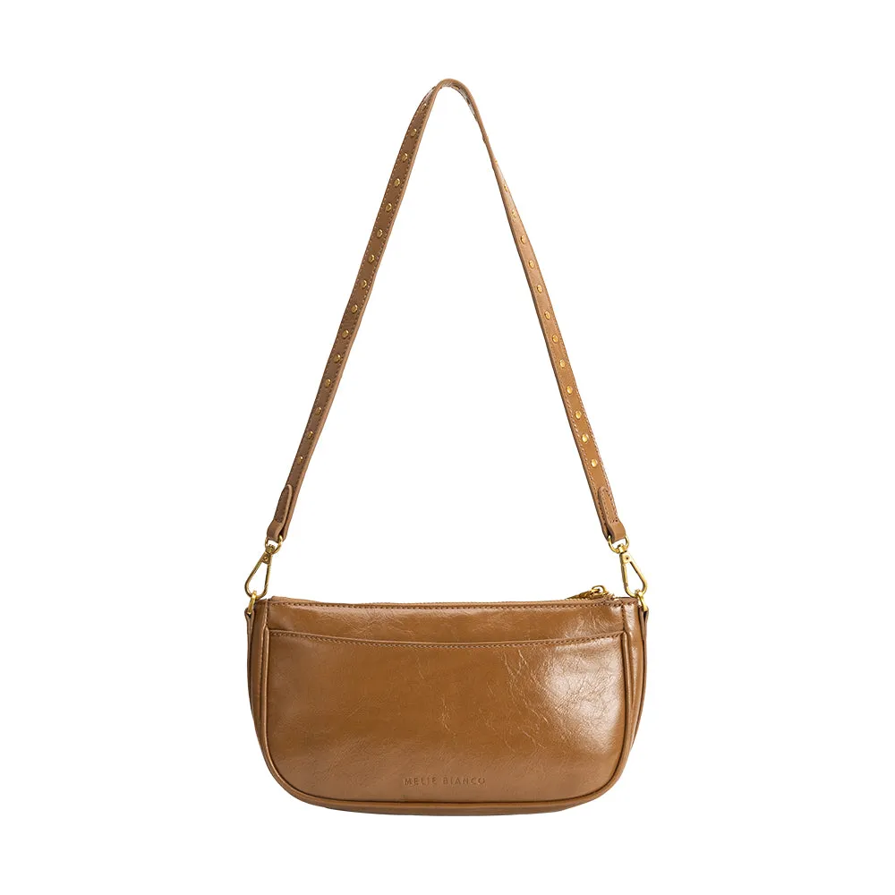 Aria Mocha Recycled Vegan Shoulder Bag sold by Melie Bianco product image thumbnail 3