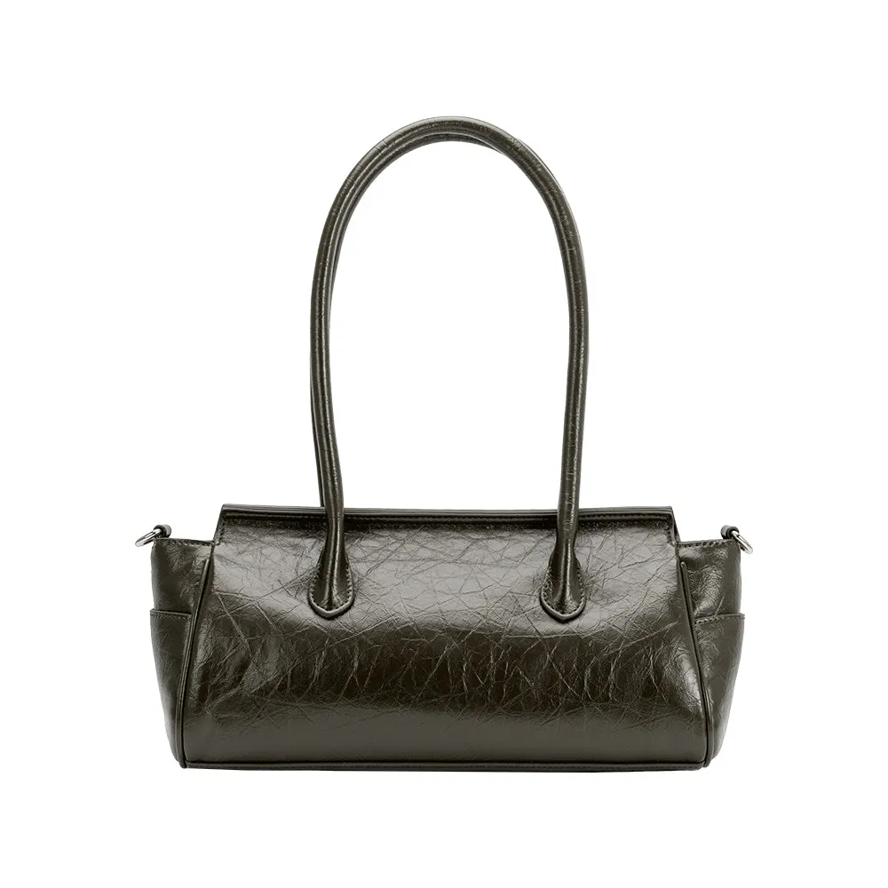 Ruthie Olive Recycled Vegan Shoulder Bag sold by Melie Bianco product image thumbnail 3