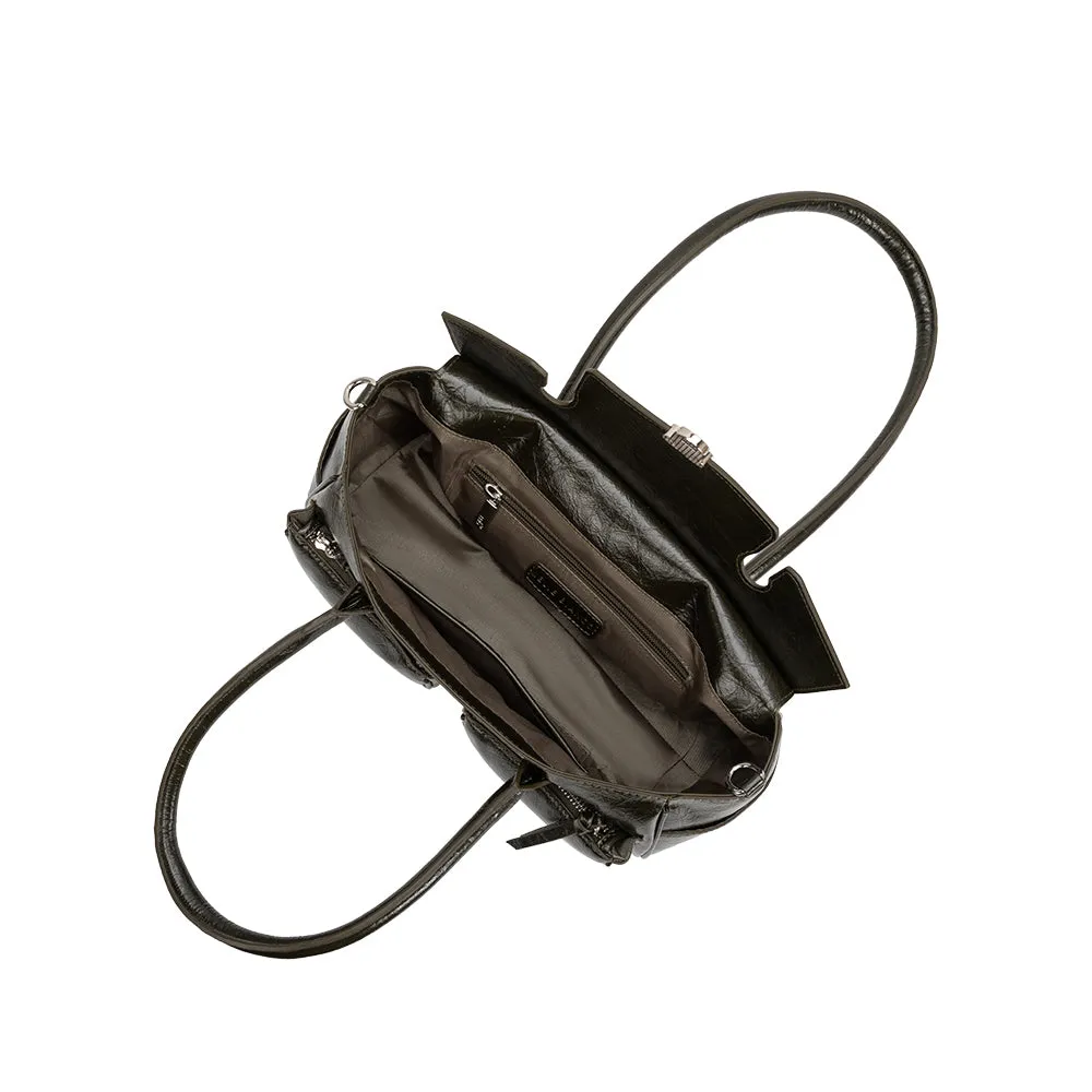 Ruthie Olive Recycled Vegan Shoulder Bag sold by Melie Bianco product image thumbnail 4