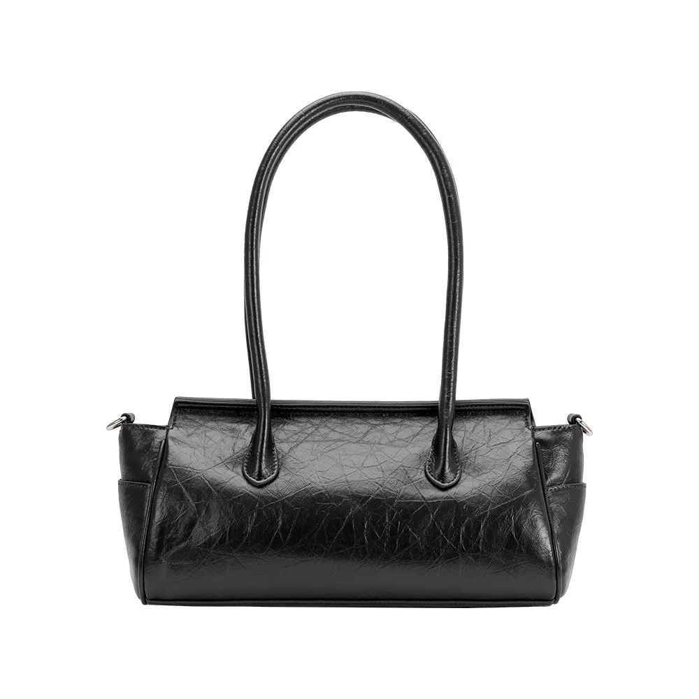 Ruthie Black Recycled Vegan Shoulder Bag sold by Melie Bianco product image thumbnail 3