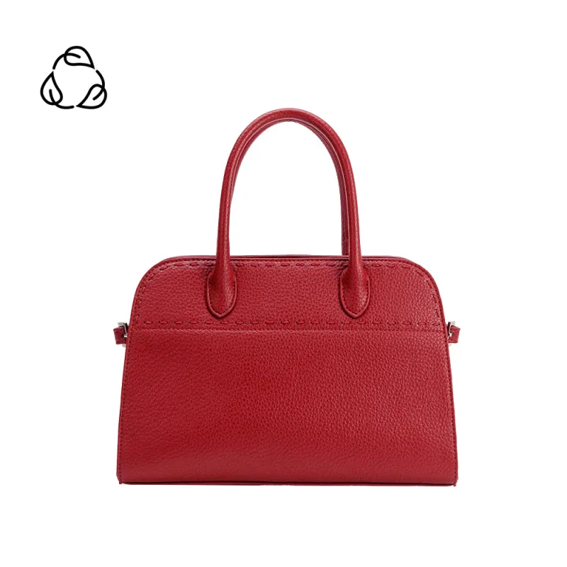 Marlo Red Recycled Vegan Top Handle Bag sold by Melie Bianco