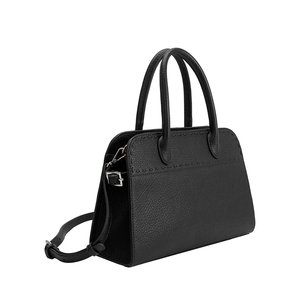 Marlo Black Recycled Vegan Top Handle Bag sold by Melie Bianco product image thumbnail 2