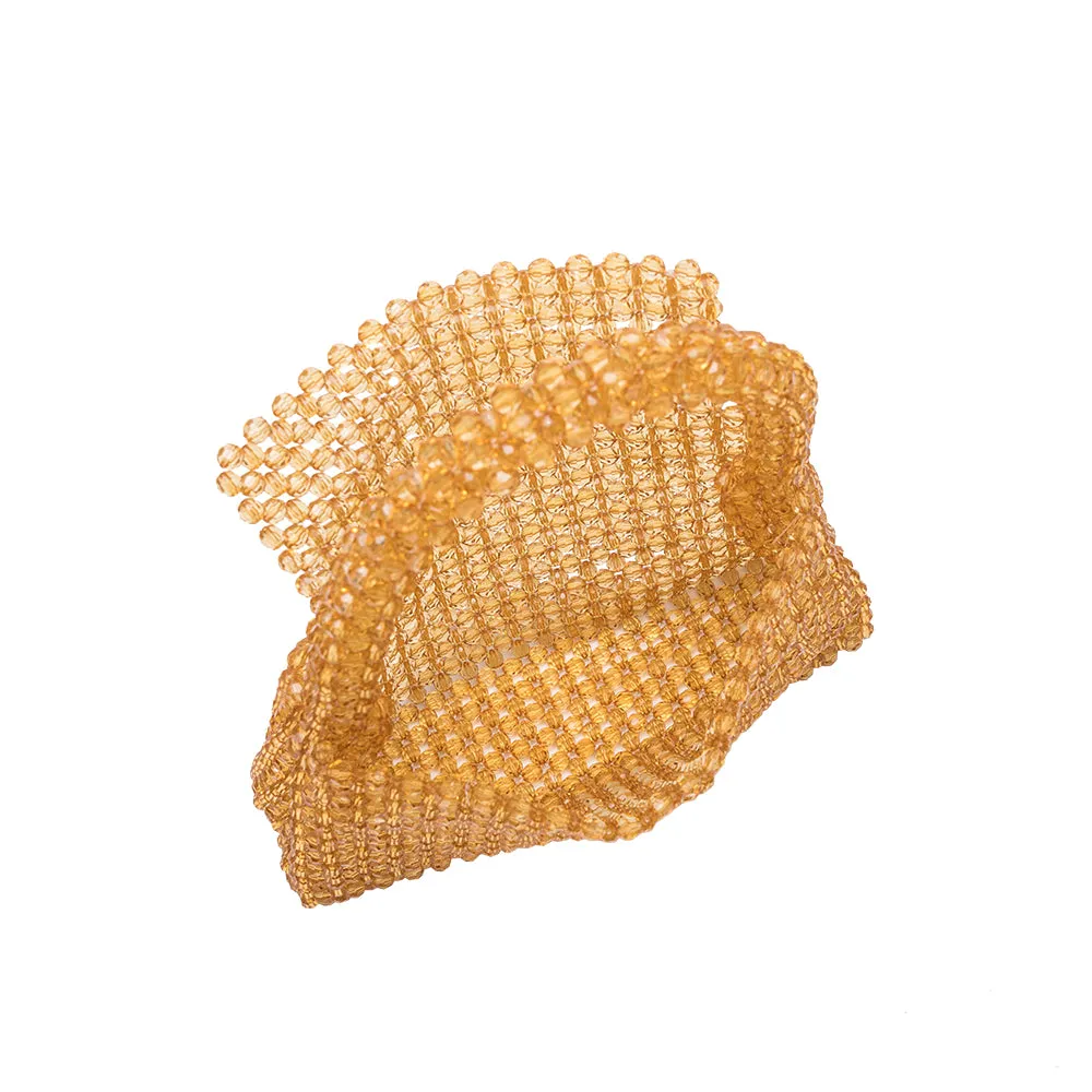 Sherry Citrine Beaded Top Handle Bag - FINAL SALE sold by Melie Bianco product image thumbnail 4