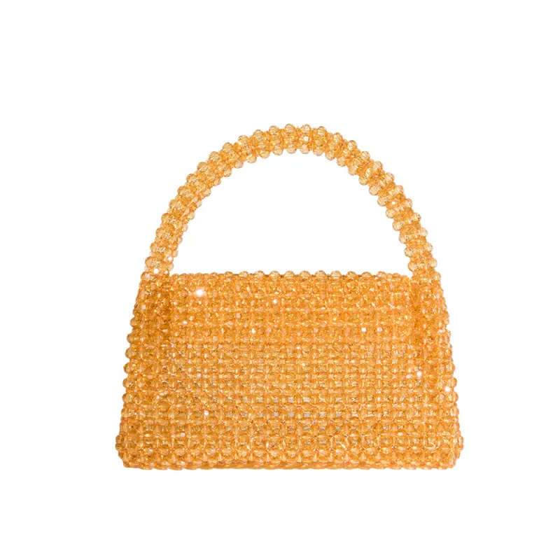Sherry Citrine Beaded Top Handle Bag - FINAL SALE sold by Melie Bianco