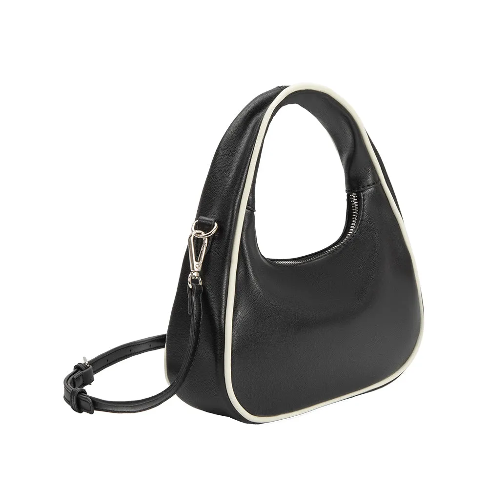 Sarita Black Recycled Vegan Crossbody Bag sold by Melie Bianco product image thumbnail 2