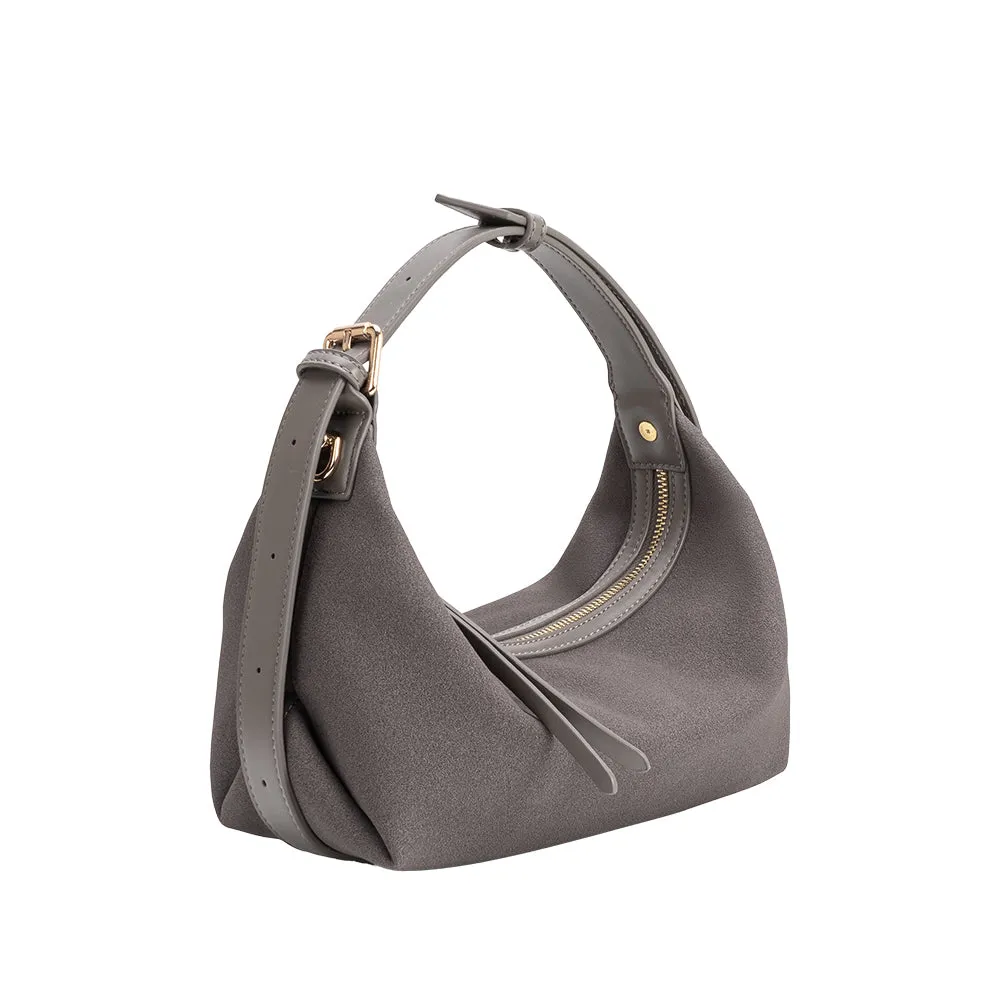 Lilith Gray Vegan Suede Top Handle Bag sold by Melie Bianco product image thumbnail 2